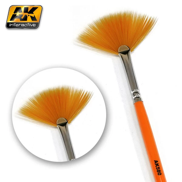 AK Interactive AK-Interactive 580 Weathering Brush Fan Shape