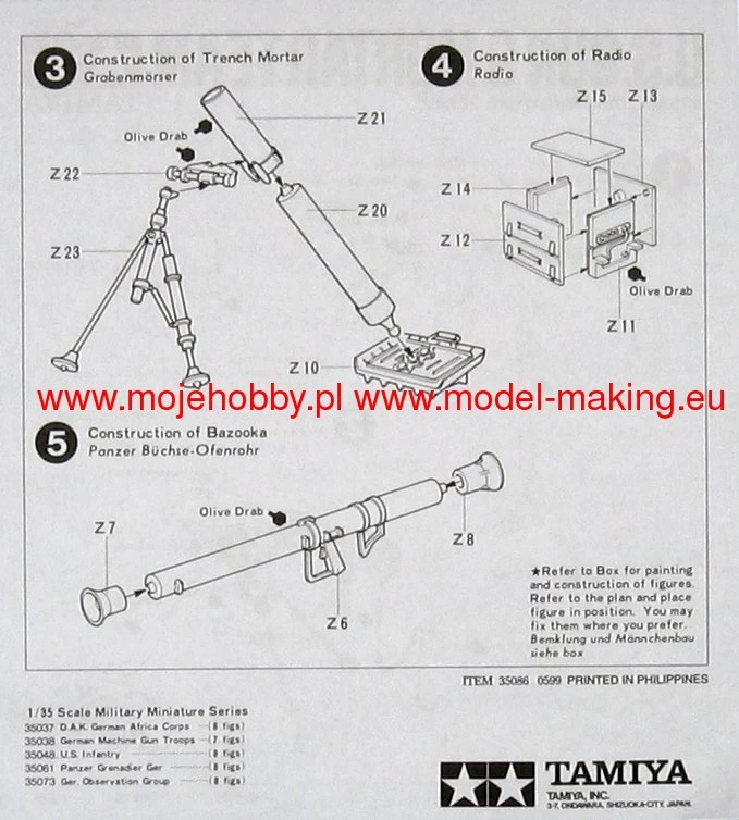 Tamiya 35086 US Gun And Mortar Team - Image 5