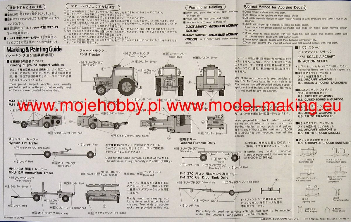 Hasegawa X72-05 Weapon Loading Equipement - Image 7