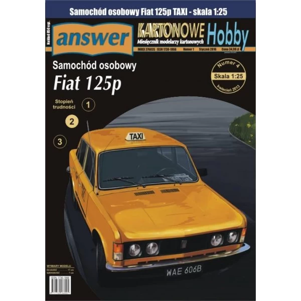 Answer KS7-2016 Samoch贸d Osobowy FIAT 125p TAXI