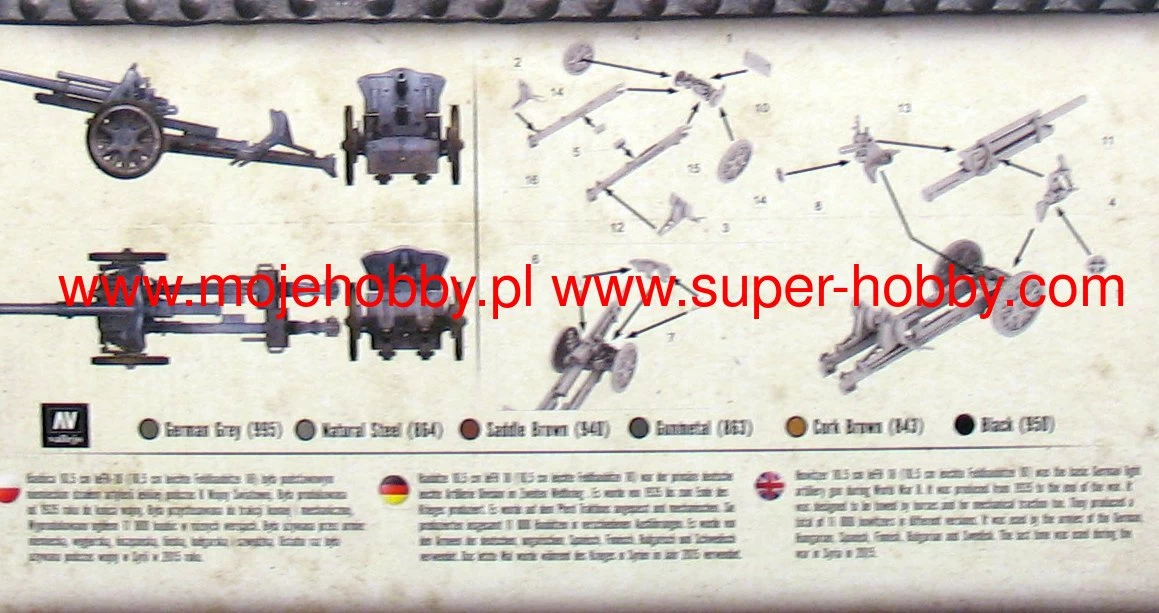 First To Fight PL037 Niemiecka Haubica Polowa 10,5 Cm LeFH 18 - Image 3