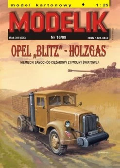 Modelik 16_09 OPEL BLITZ HOLZGAS