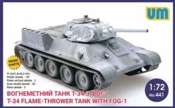 Unimodels 441 T-34 Fire-throwing Tank With FOG-1