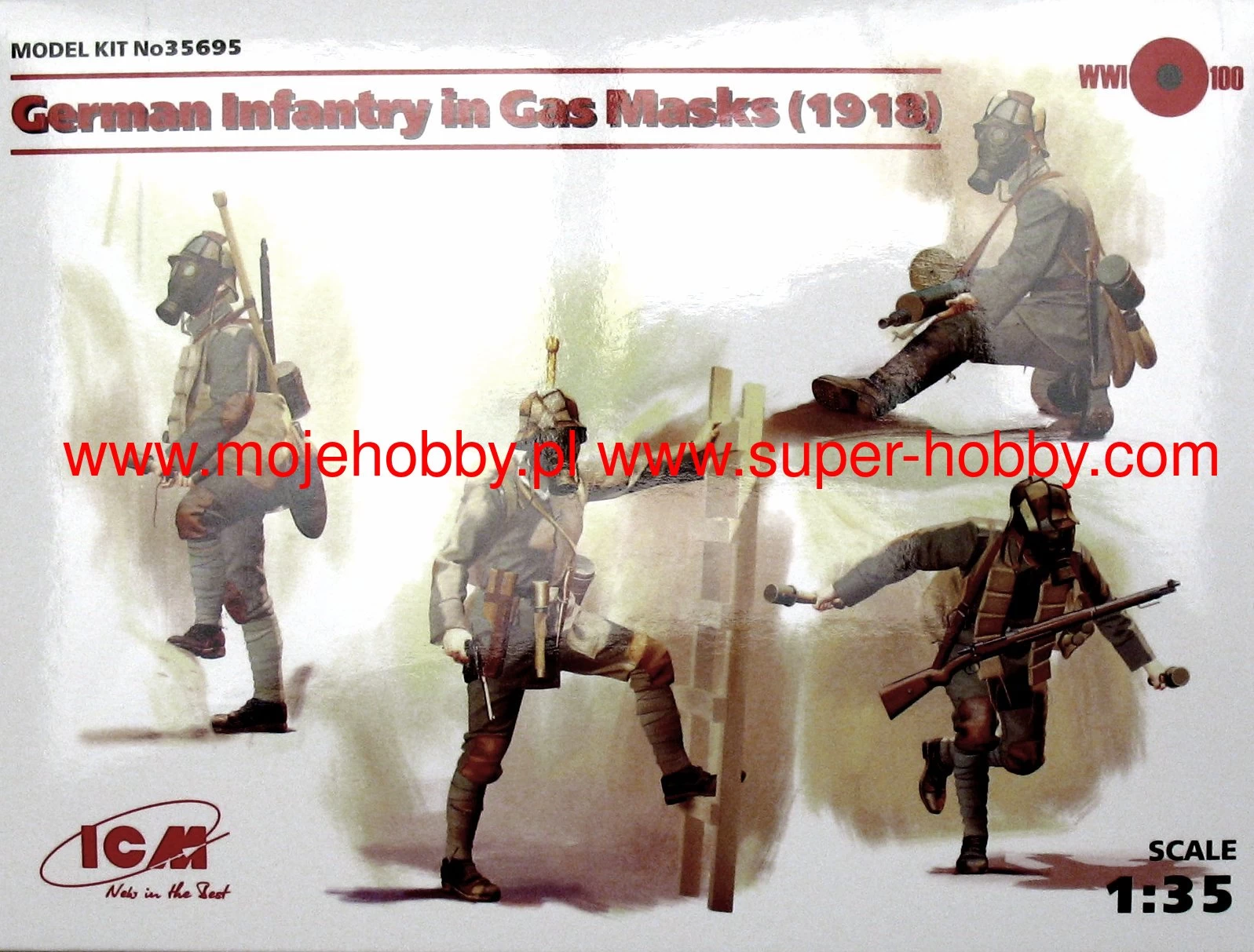 ICM 35695 German Infantry In Gas Masks (1918) - Image 9