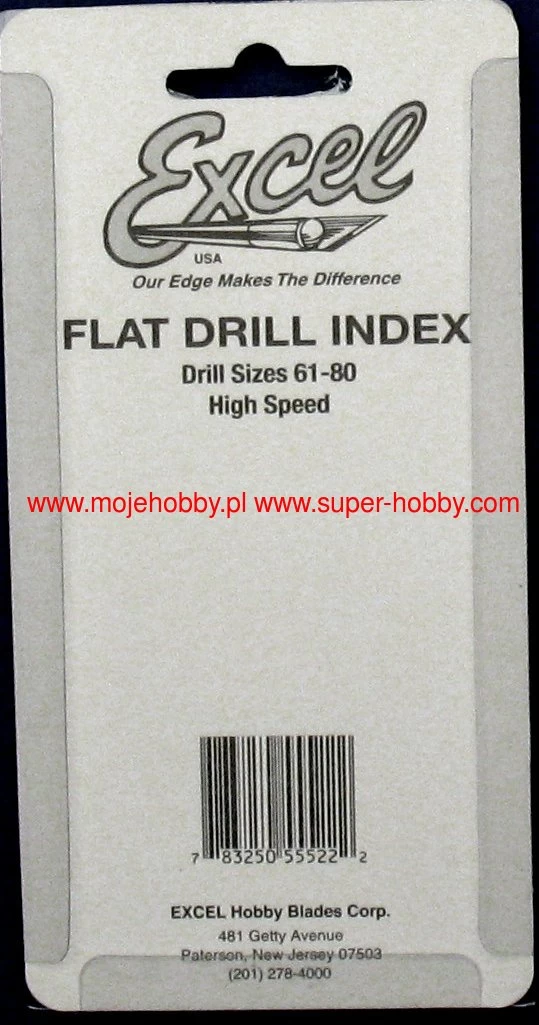 Excel Hobby Tools 55522 20 Assorted Drills (61-80) Index - Image 3