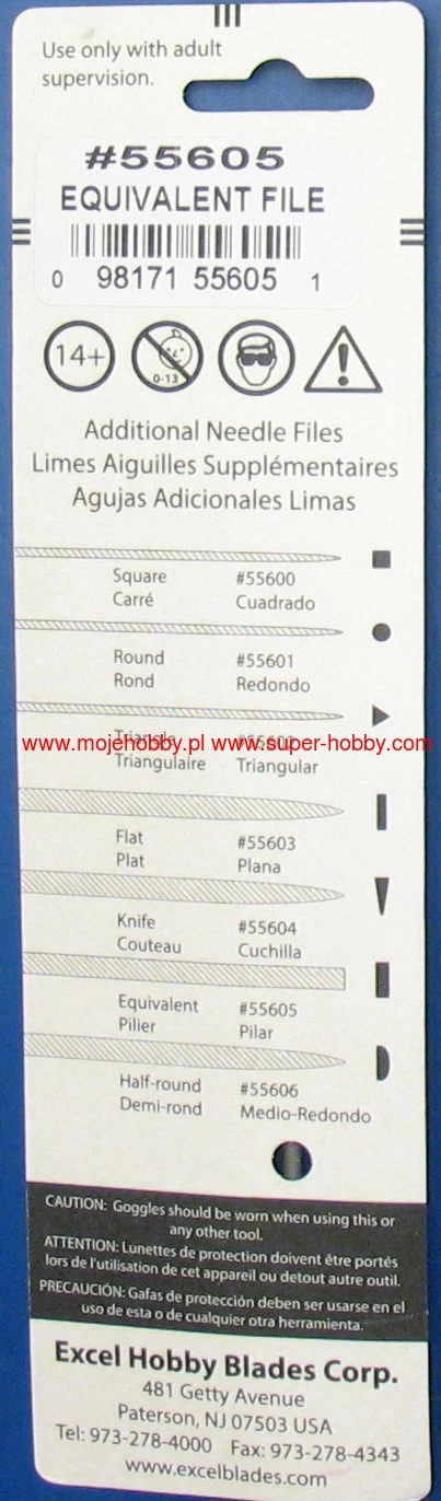 Excel Hobby Tools 55605 Equivalent File, Cut 2 - Image 3