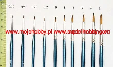 Italeri 51284 0/2 Synthetic Round Brush With Brown Tip - Image 2