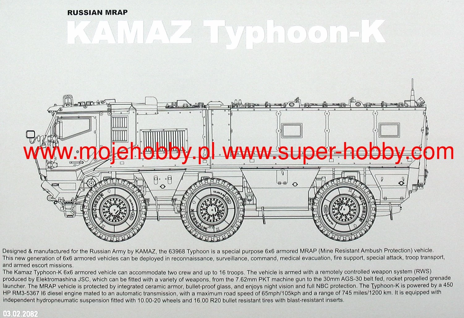 Takom 2082 Russian MRAP Typhoon K - Image 7