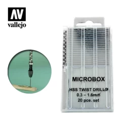 Vallejo T01001 Zestaw Wierteł (20 Szt.) 0.3-1.6mm