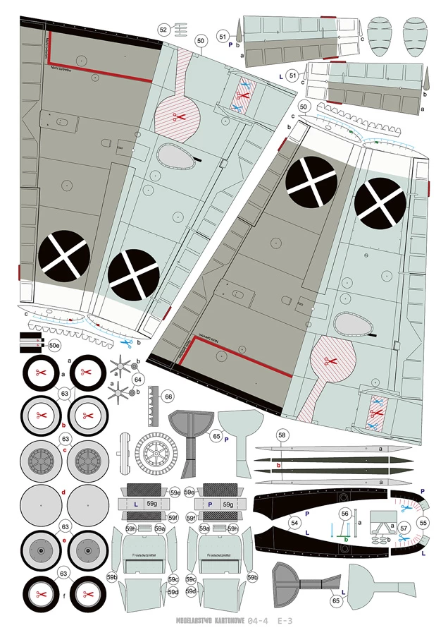 Modelarstwo Kartonowe 004 Bf-109 E-1?E-3 'Legion Condor' - Image 2