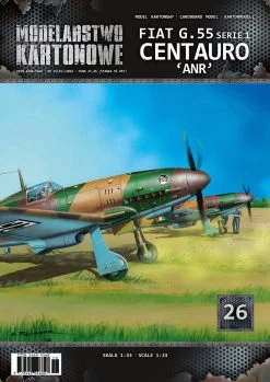 Modelarstwo Kartonowe 026 Fiat G.55 Ser.1 CENTAURO 'ANR'