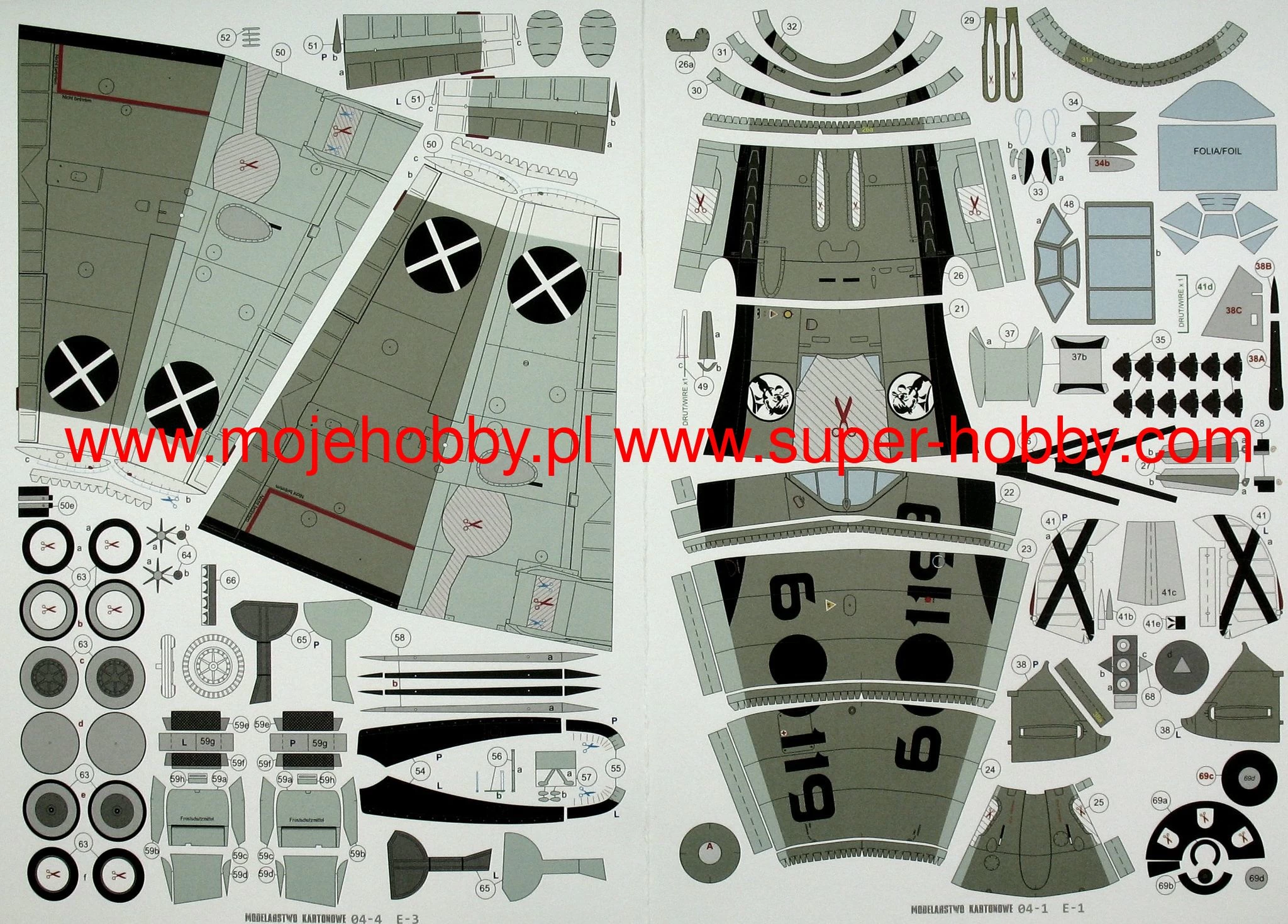 Modelarstwo Kartonowe 004 Bf-109 E-1?E-3 'Legion Condor' - Image 10