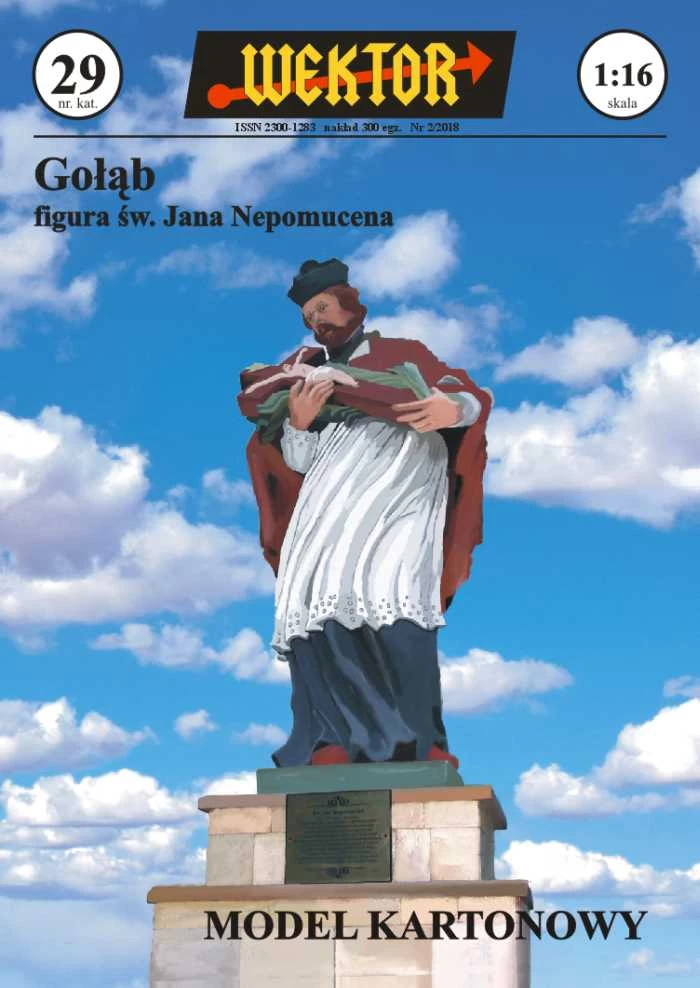 Wektor 29 Gołąb - Figura św. Jana Nepomucena