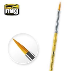 AMMO Of Mig Jimenez A.MIG 8617 10 SYNTHETIC ROUND BRUSH