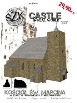 Świat Z Kartonu SC005 Kościół Św. Marcina W Starych Tarnowicach Stan Z 1400 Roku