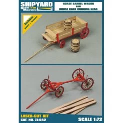 ShipYard ZL042 Horse Barrel Wagon And Horse Cart Running Gear