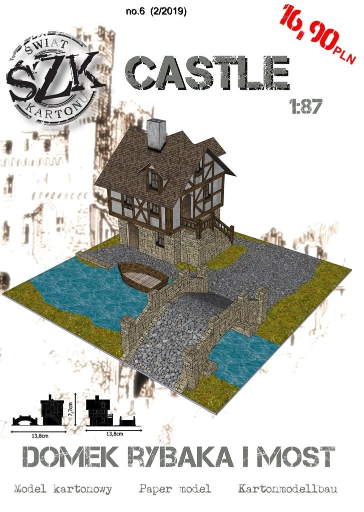 Świat Z Kartonu SC010 Domek Rybaka I Most