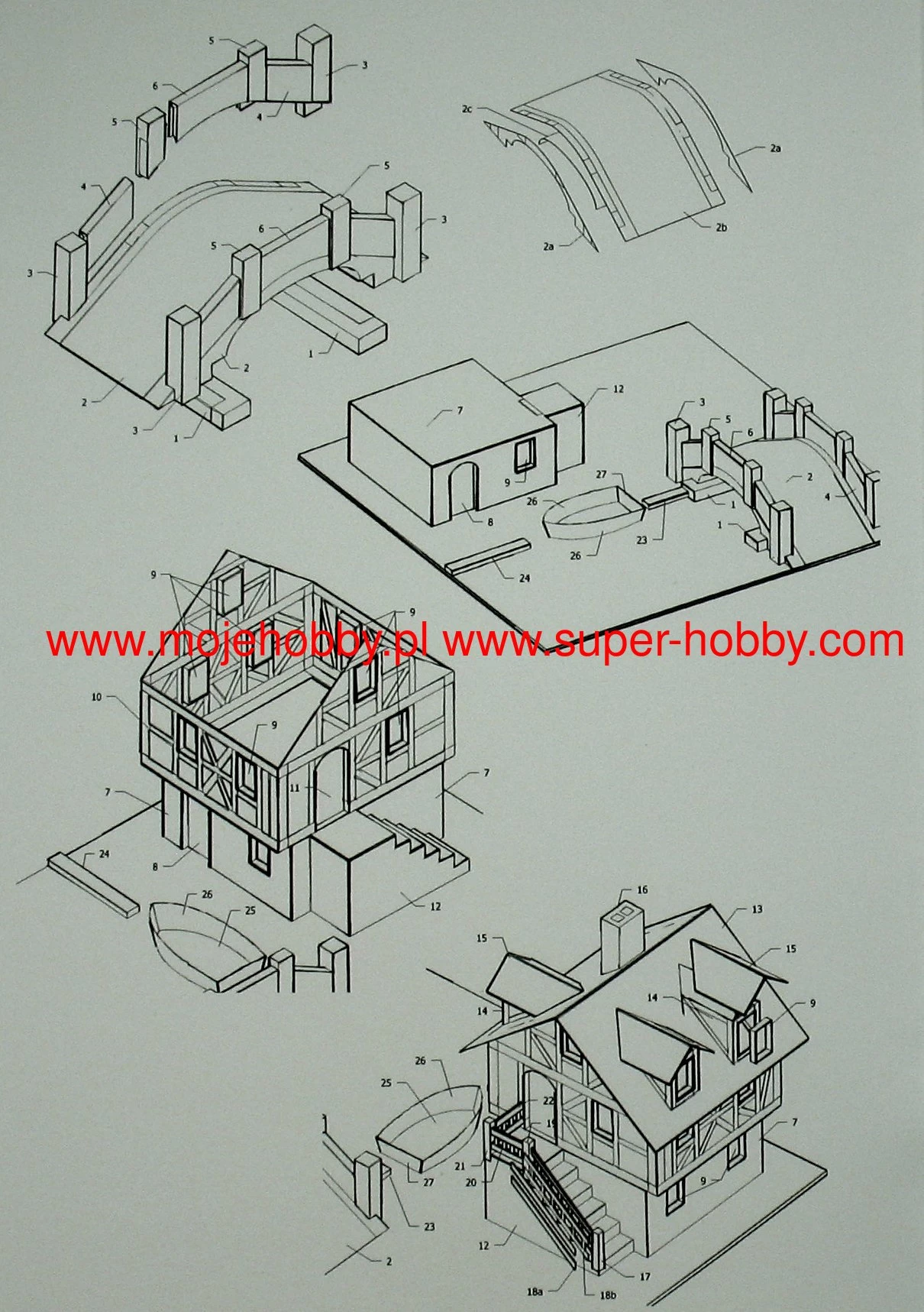 Świat Z Kartonu SC010 Domek Rybaka I Most - Image 3