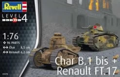 Revell 03278 Char B.1 Bis + Renault FT.17