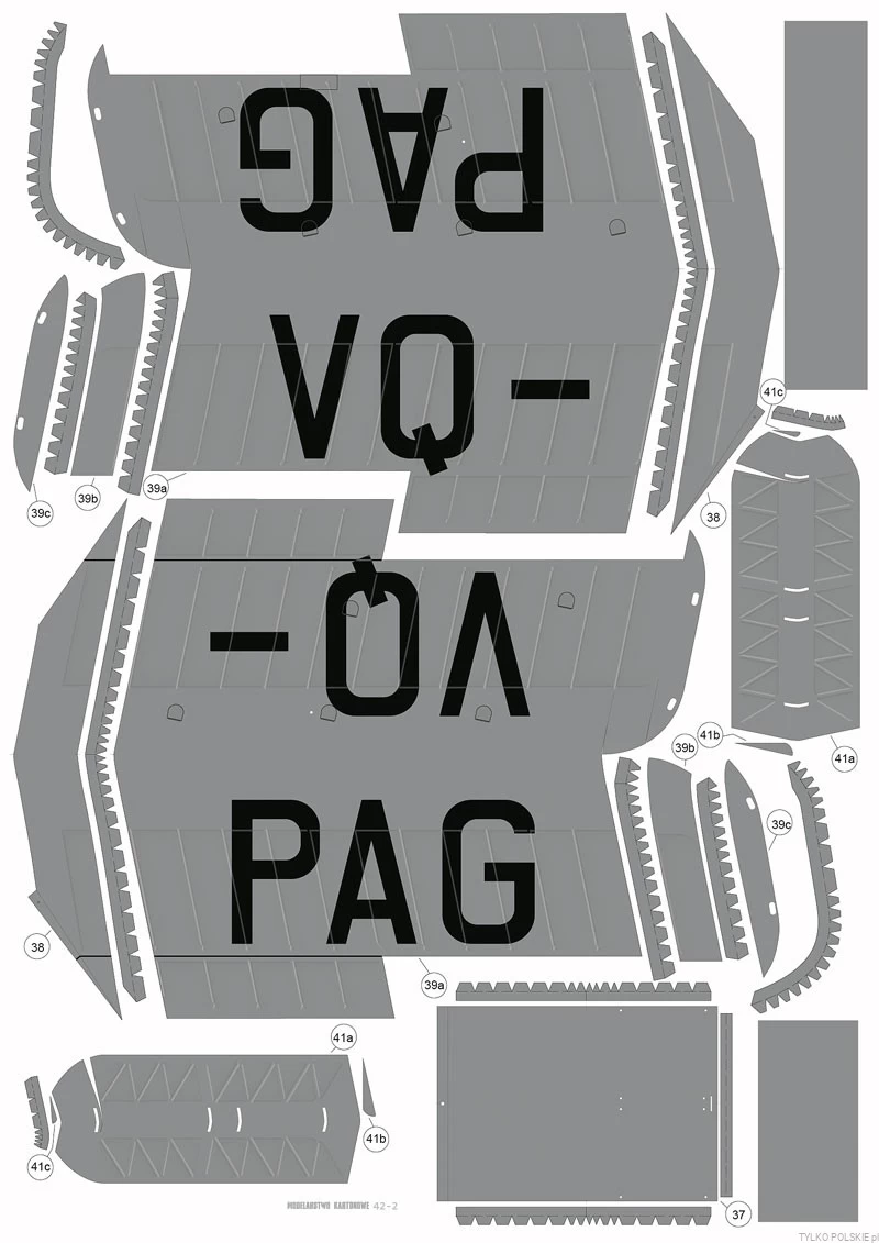 Modelarstwo Kartonowe 028 RWD-8 'VQ-PAG' - Image 3