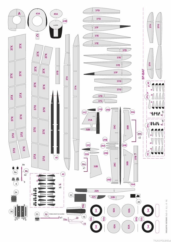 Modelarstwo Kartonowe 028 RWD-8 'VQ-PAG' - Image 4