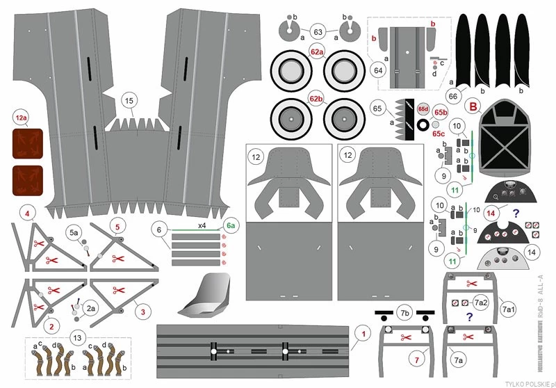 Modelarstwo Kartonowe 028 RWD-8 'VQ-PAG' - Image 5
