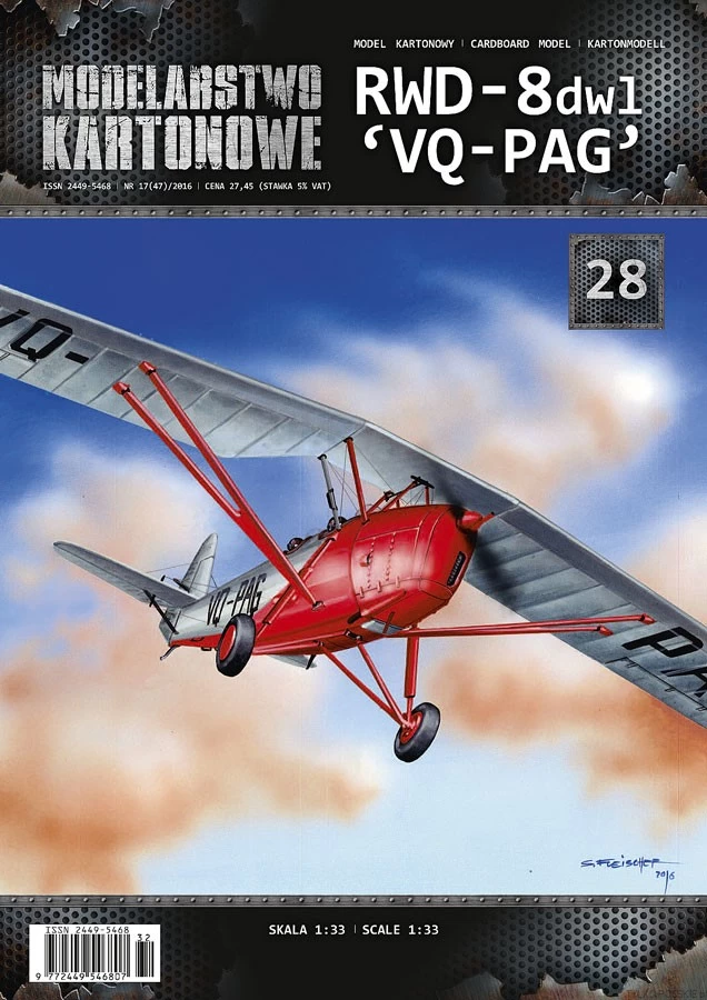 Modelarstwo Kartonowe 028 RWD-8 'VQ-PAG'