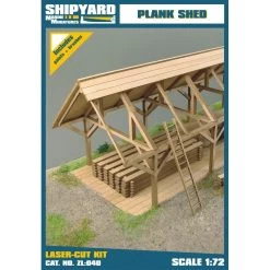 ShipYard ZL040 Plank Shed Skala 1:72