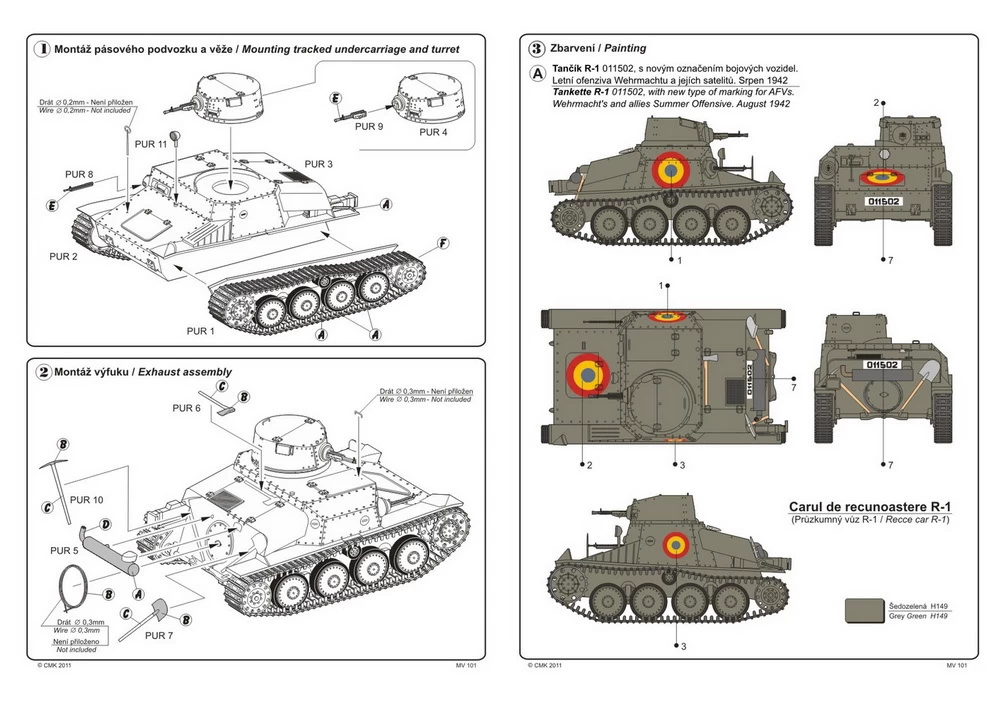 CMK MV101 R-1 (Praga AH-IV-R) WW II Tankette - Image 3