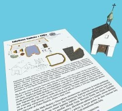 Świat Z Kartonu DRUK007-50 Świat Z Kartonu DRUK007 Zabytkowa Kapliczka Z XVIII W.