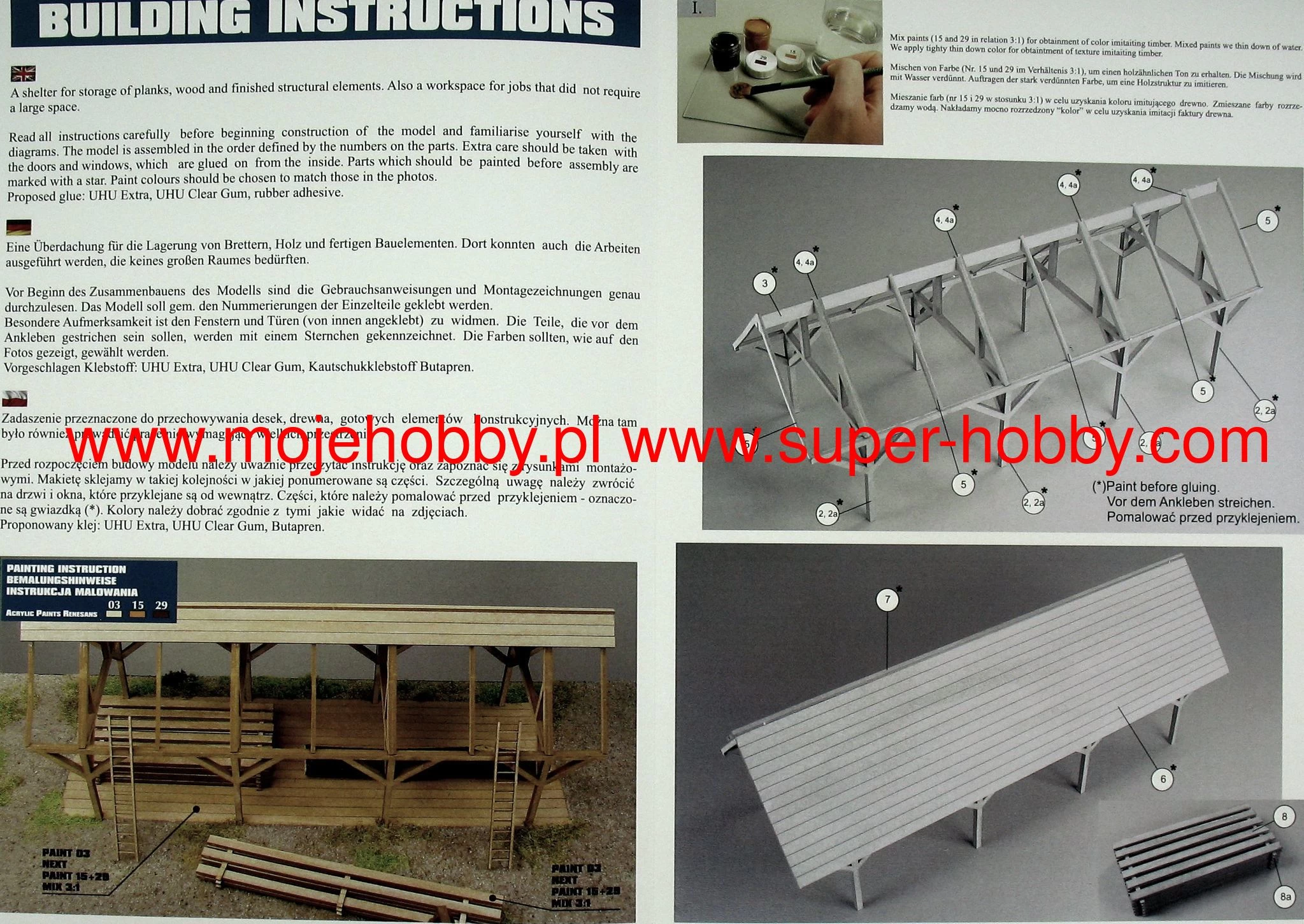 ShipYard ZL040 Plank Shed Skala 1:72 - Image 7