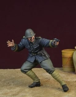 D-DAY Miniature Studio 35148 Black Devils Officer, WWII Dutch Army Rotterdam 1940