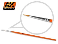 AK Interactive AK-Interactive 601 Round Brushes 3/0 Synthetic