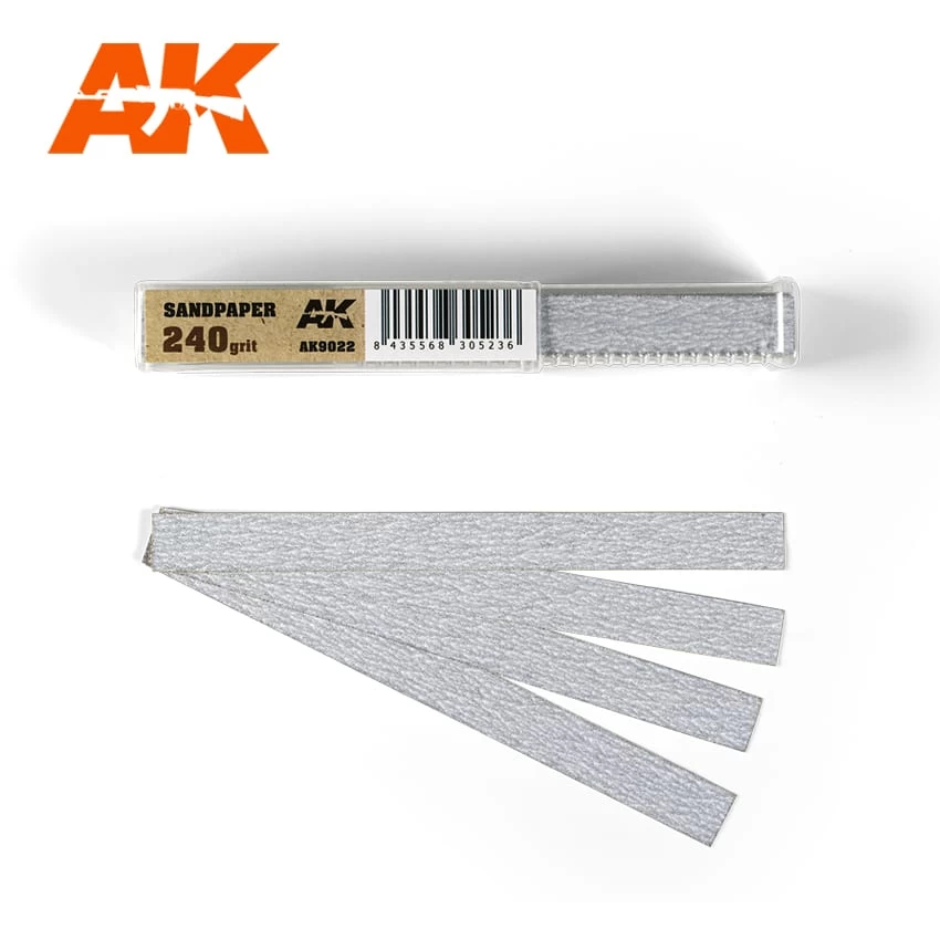 AK Interactive AK-Interactive 9022 SANDPAPER GRAIN 240 (DRY)