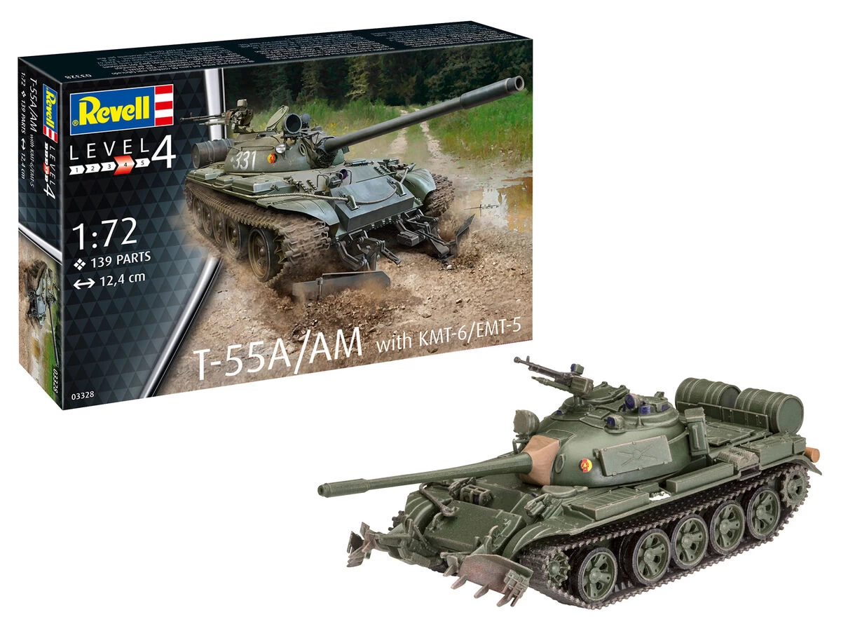 Revell 03328 T-55A/AM With KMT-6/EMT-5