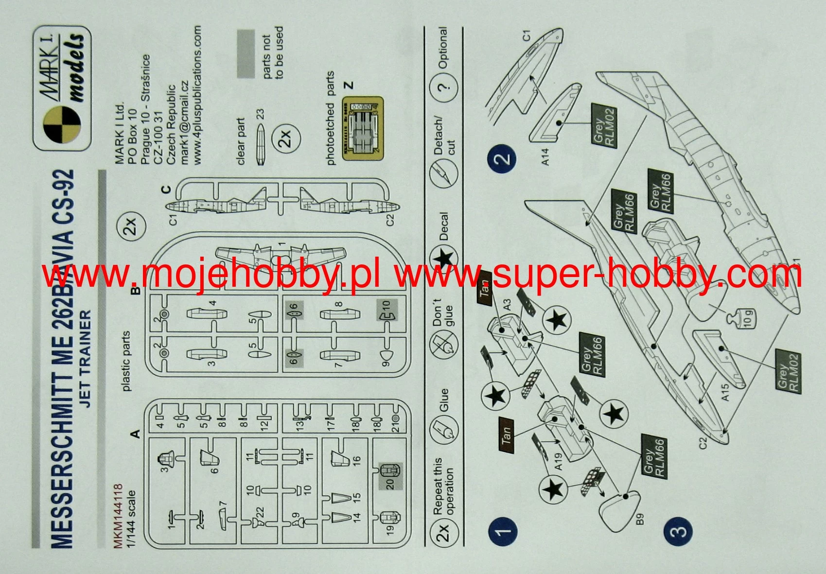 Mark I Models 144118 Me 262B/CS-92 - Image 5