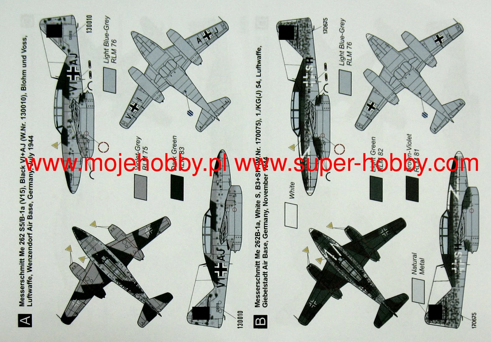 Mark I Models 144118 Me 262B/CS-92 - Image 7