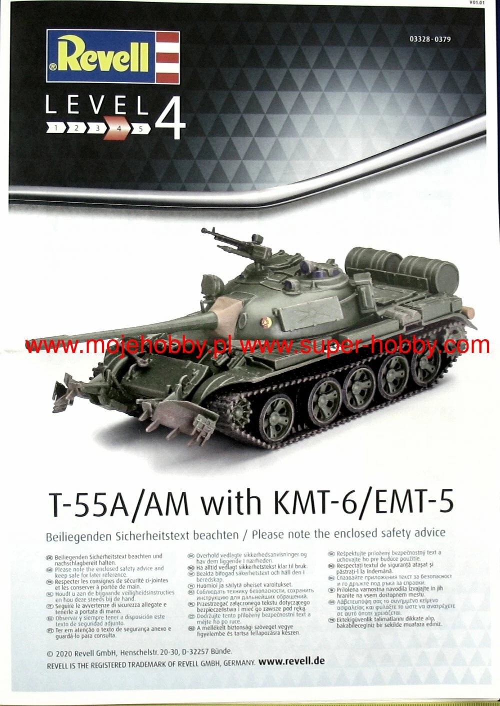 Revell 03328 T-55A/AM With KMT-6/EMT-5 - Image 8