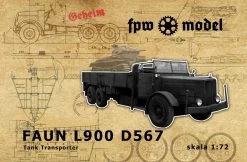 FPW Model G72-003 Faun L900 Tank Transporter (otwarta Kabina WH)