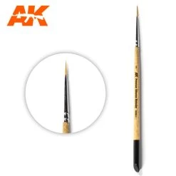 AK Interactive AK-Interactive SK-1 PREMIUM SIBERIAN KOLINSKY BRUSH – 1