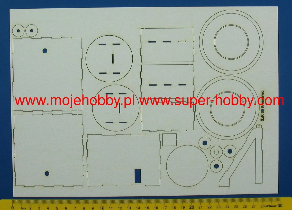 Świat Z Kartonu 060W Wręgi Do Polskiego Pojazdu Opancerzonego Z 1919r KRESOWIEC