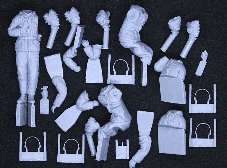 Valkyrie Miniatures 35001W WWII German Wehrmacht Tank Crew Set