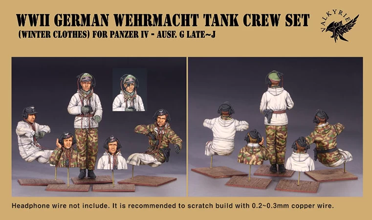 Valkyrie Miniatures 35001W WWII German Wehrmacht Tank Crew Set - Image 7