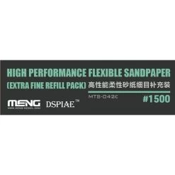 Meng Model MTS042C High Performance Flexible Sandpaper #1500 (Extra Fine Refill Pack)