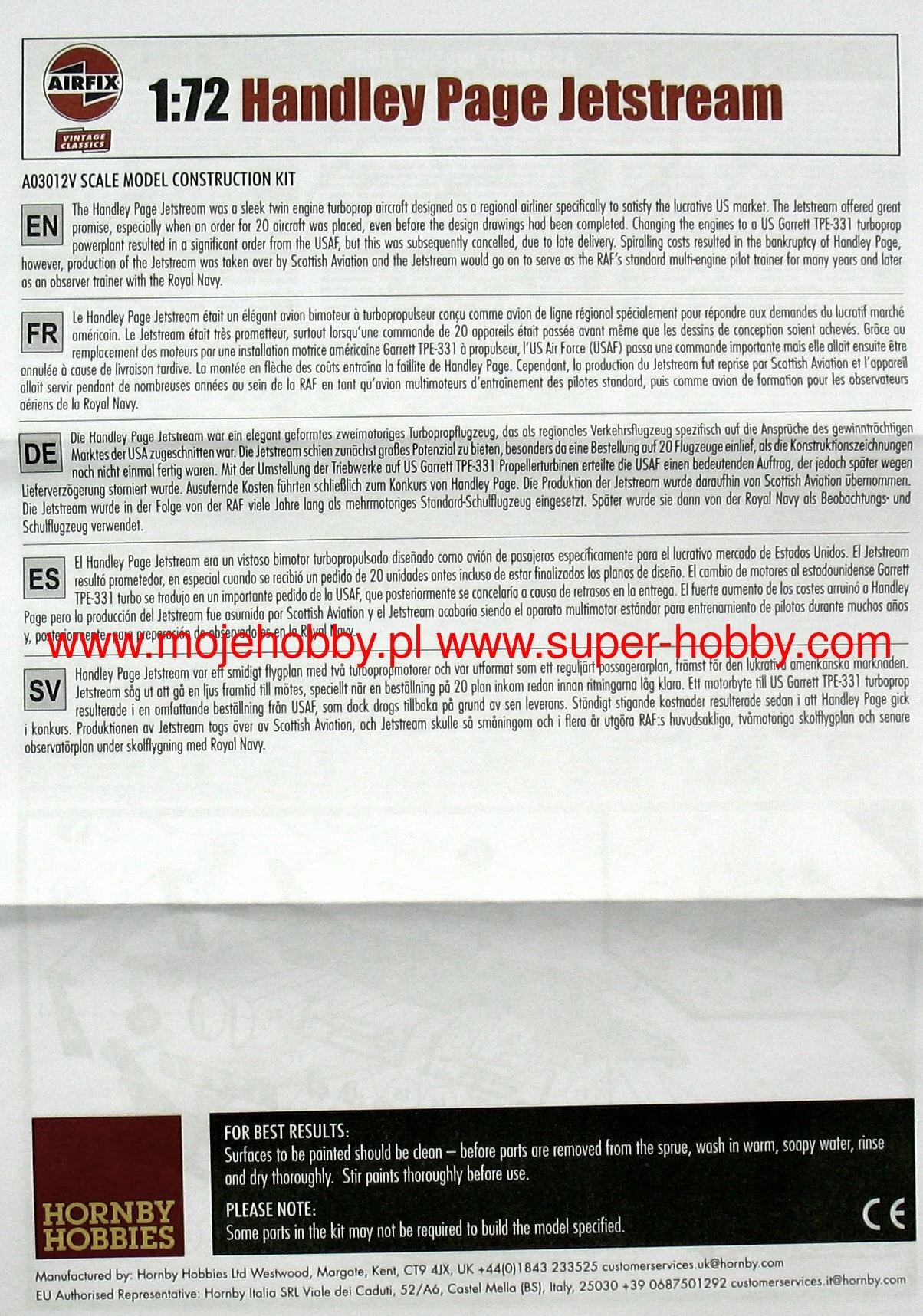 Airfix 03012V Handley Page Jetstream - Image 7