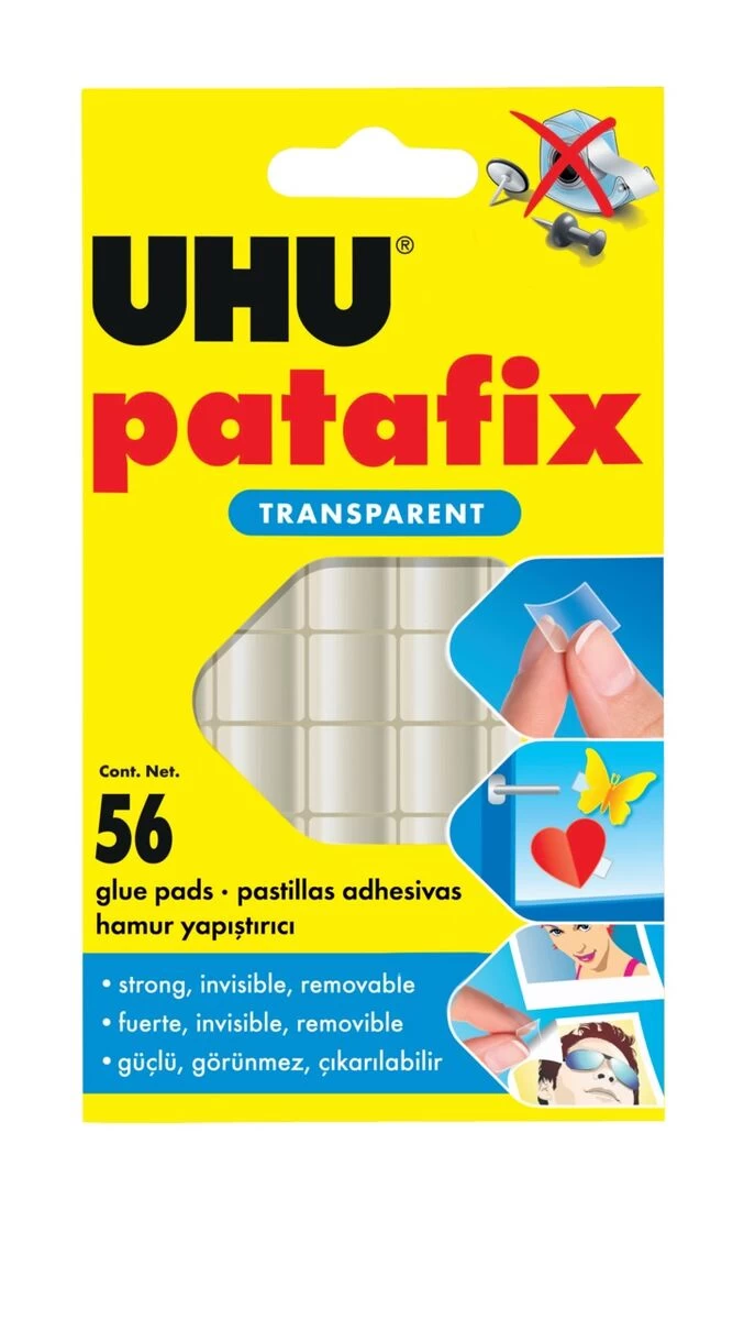 UHU® UHU 37155 UHU Patafix Płatki INVISIBLE 56 Płatków