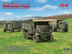 ICM DS3511 WWII British Trucks Model W.O.T. 6, Model W.O.T. 8, Leyland Retriever General Service