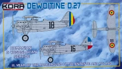 Kora Models KPK72105 Dewoitine D.27 Romainian And Yugoslav Service