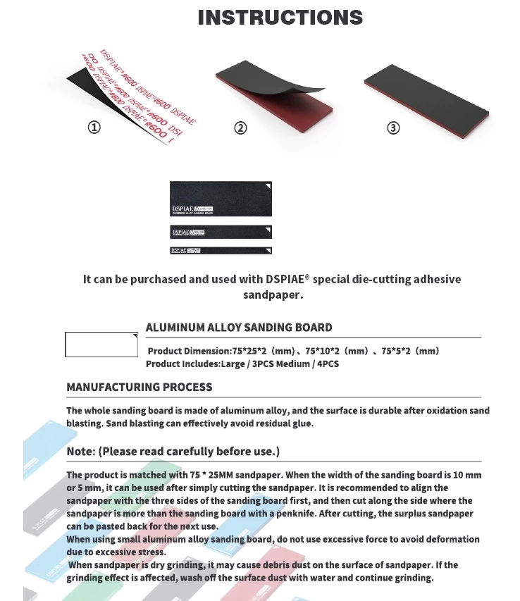 DSPIAE 56084 AS-BK25 ALUMINUM ALLOY SND BOARD BLAK 3PCS - Image 3