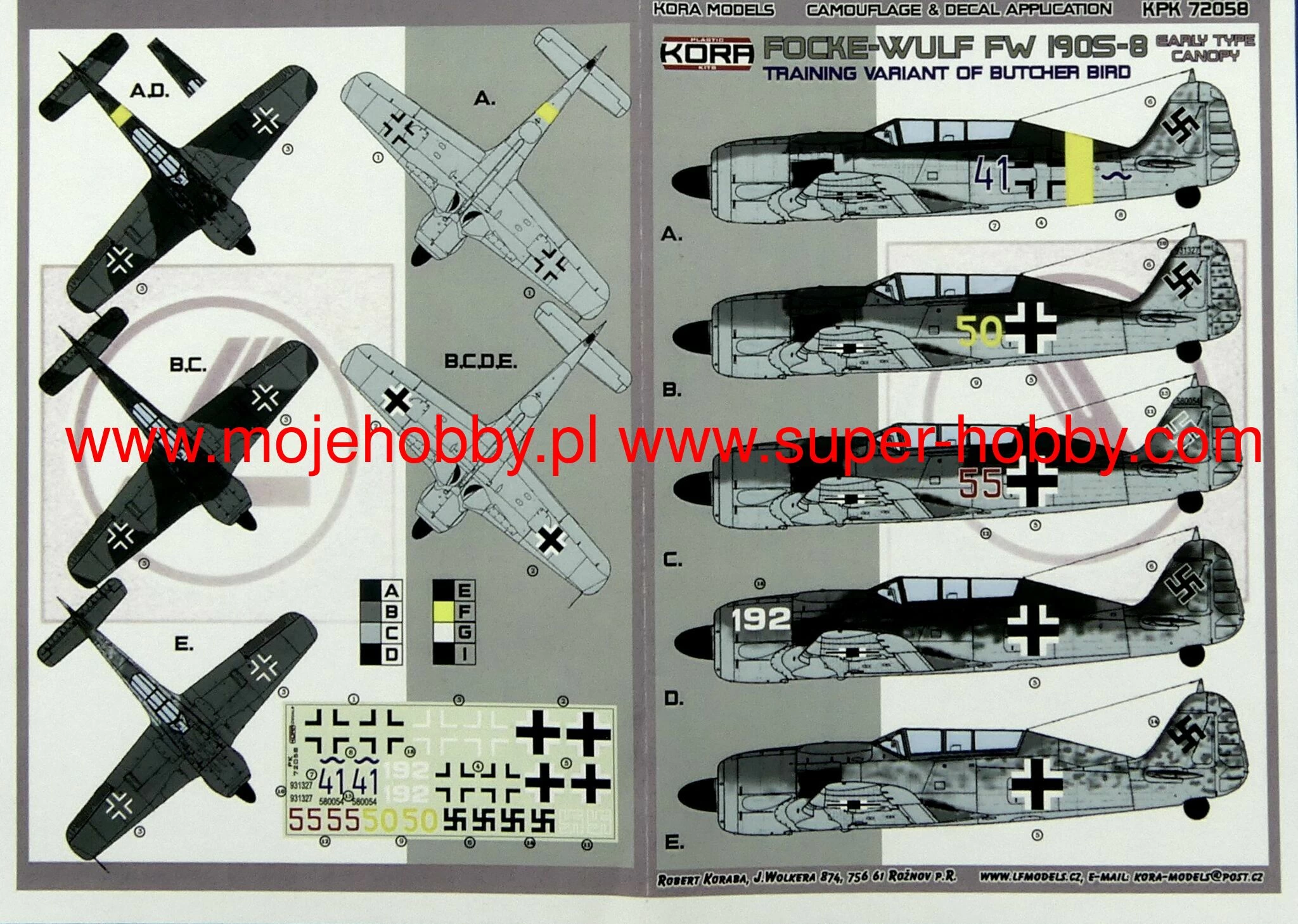 Kora Models KPK7258 Focke-Wulf Fw-190S-8 German Early Canopy Type - Image 6